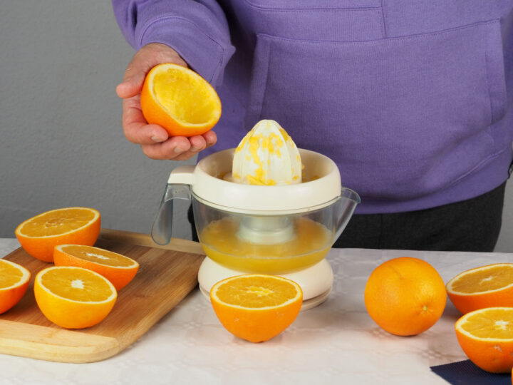 préparation de jus d'orange